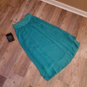 Aerie Teal Sheer Skirt